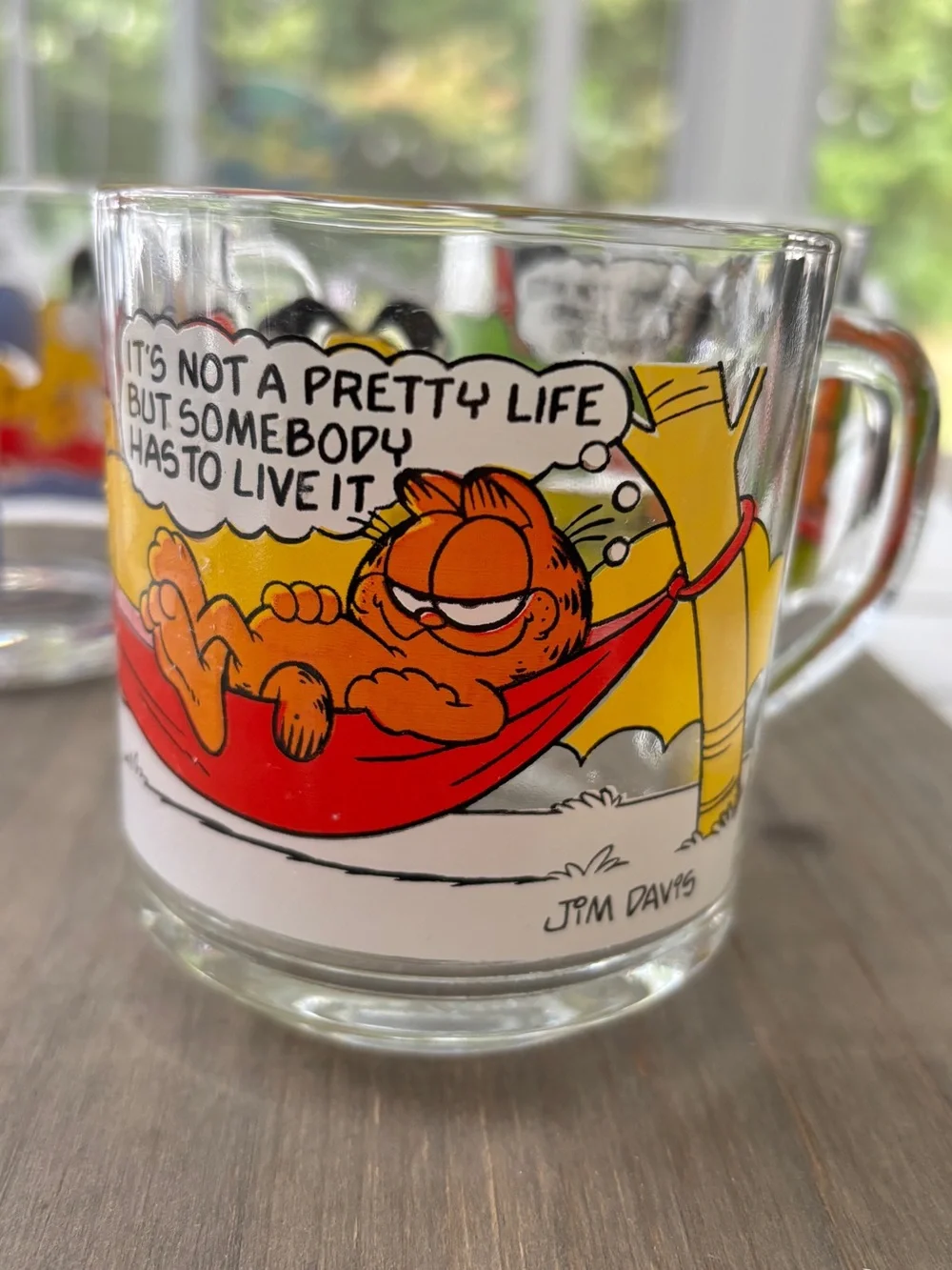 Garfield vintage glass